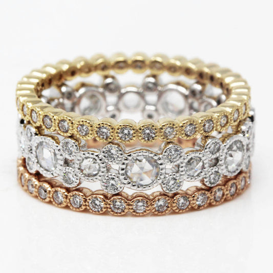 Lilit Fine Jewelry, local jeweler in Denver, best jeweler in Denver, fine quality jeweler Denver, Stackable rings, Stackable bands