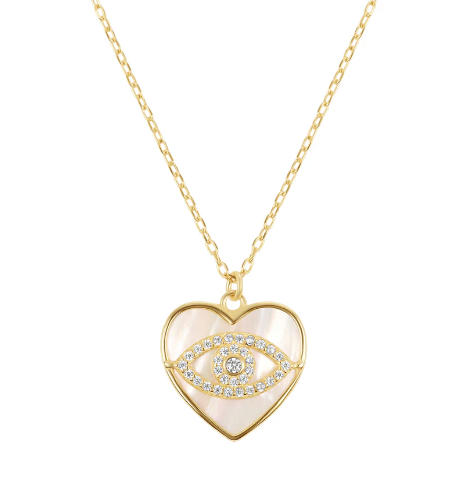 Heart & Eye Necklace