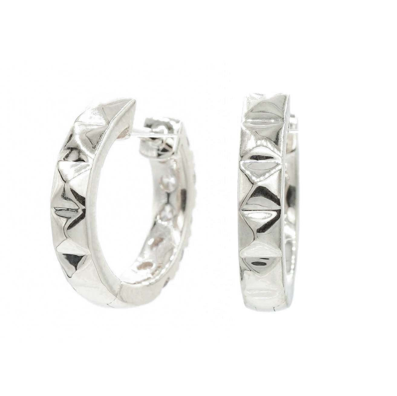 Sapphire Reversible Hoops