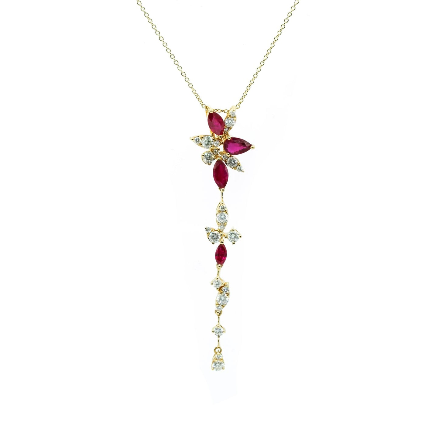 Wisteria Pendant - Ruby