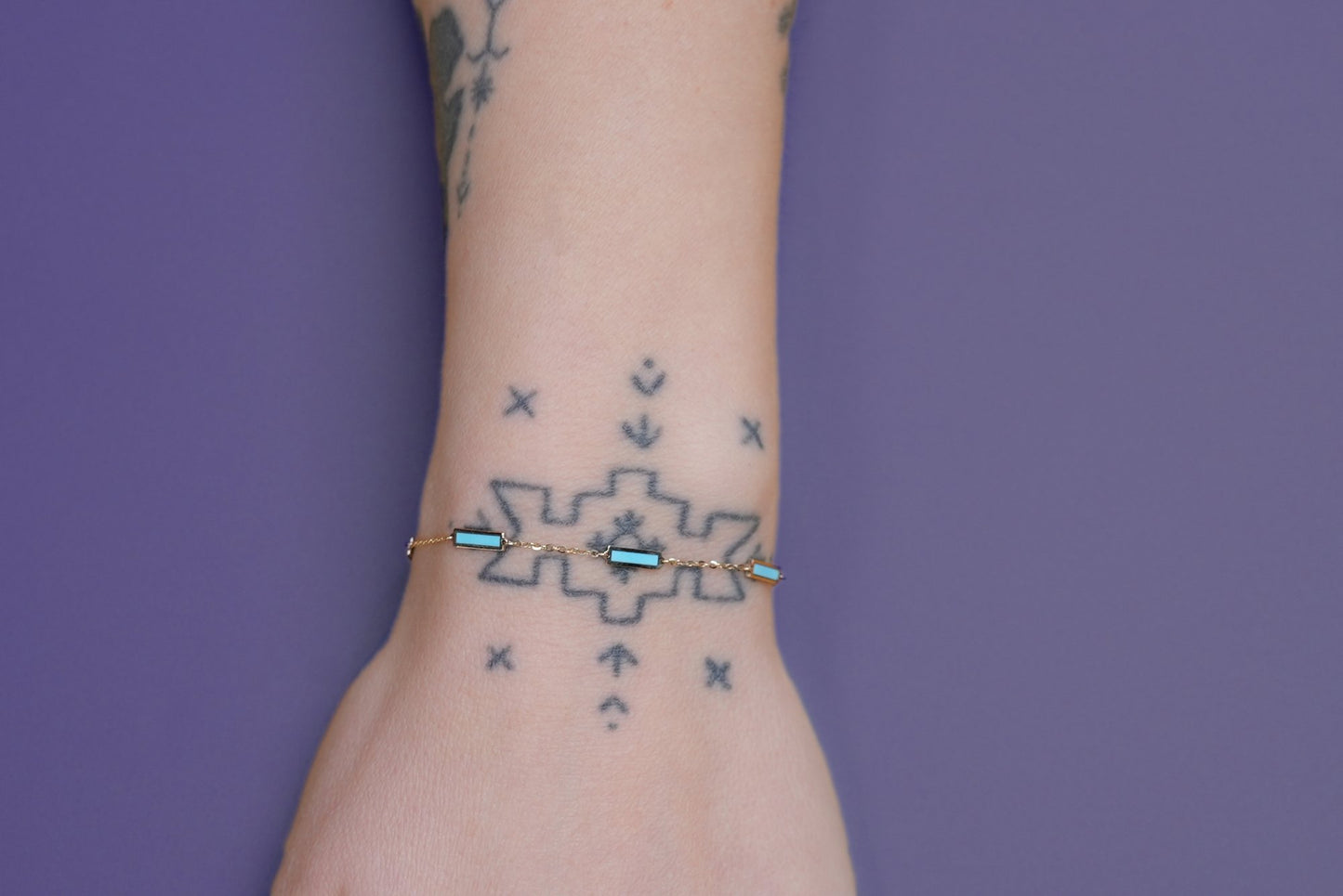 Turquoise Station Chain Bracelet