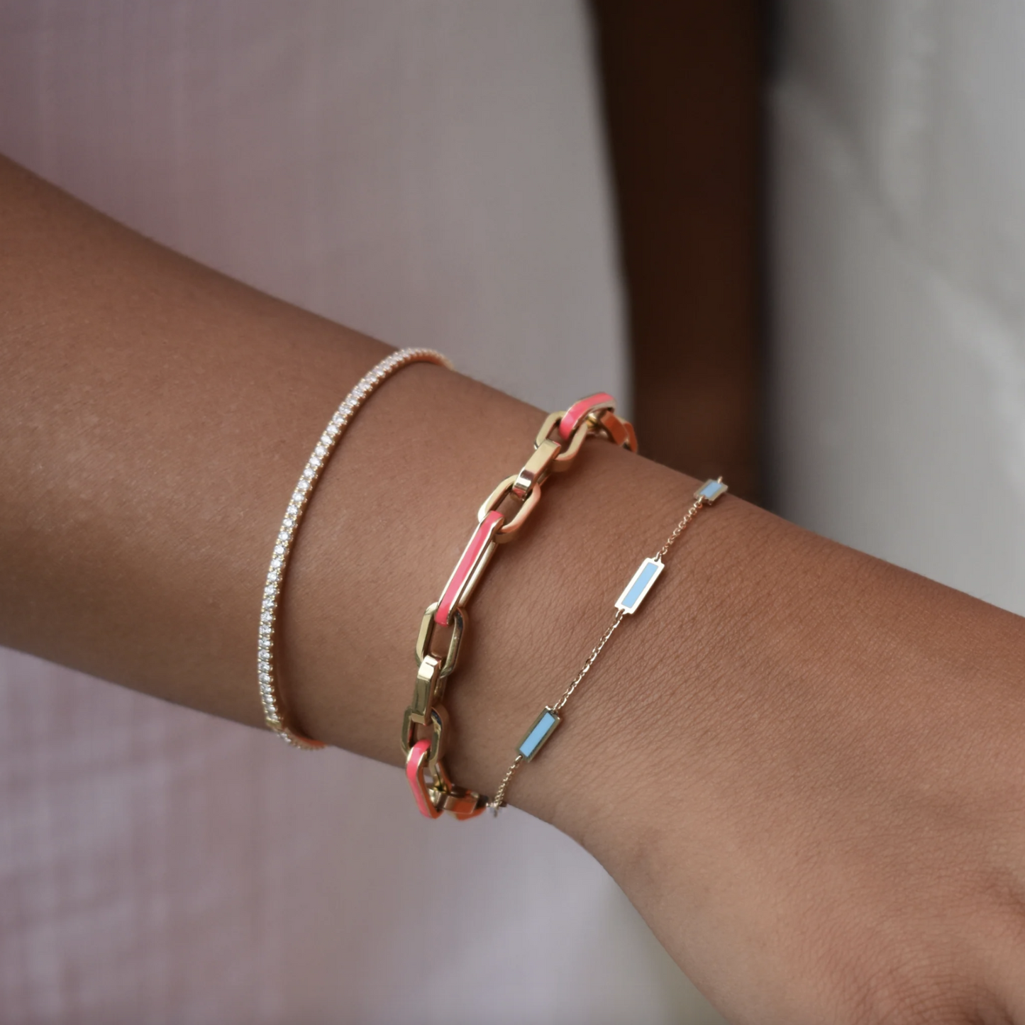 Turquoise Station Chain Bracelet