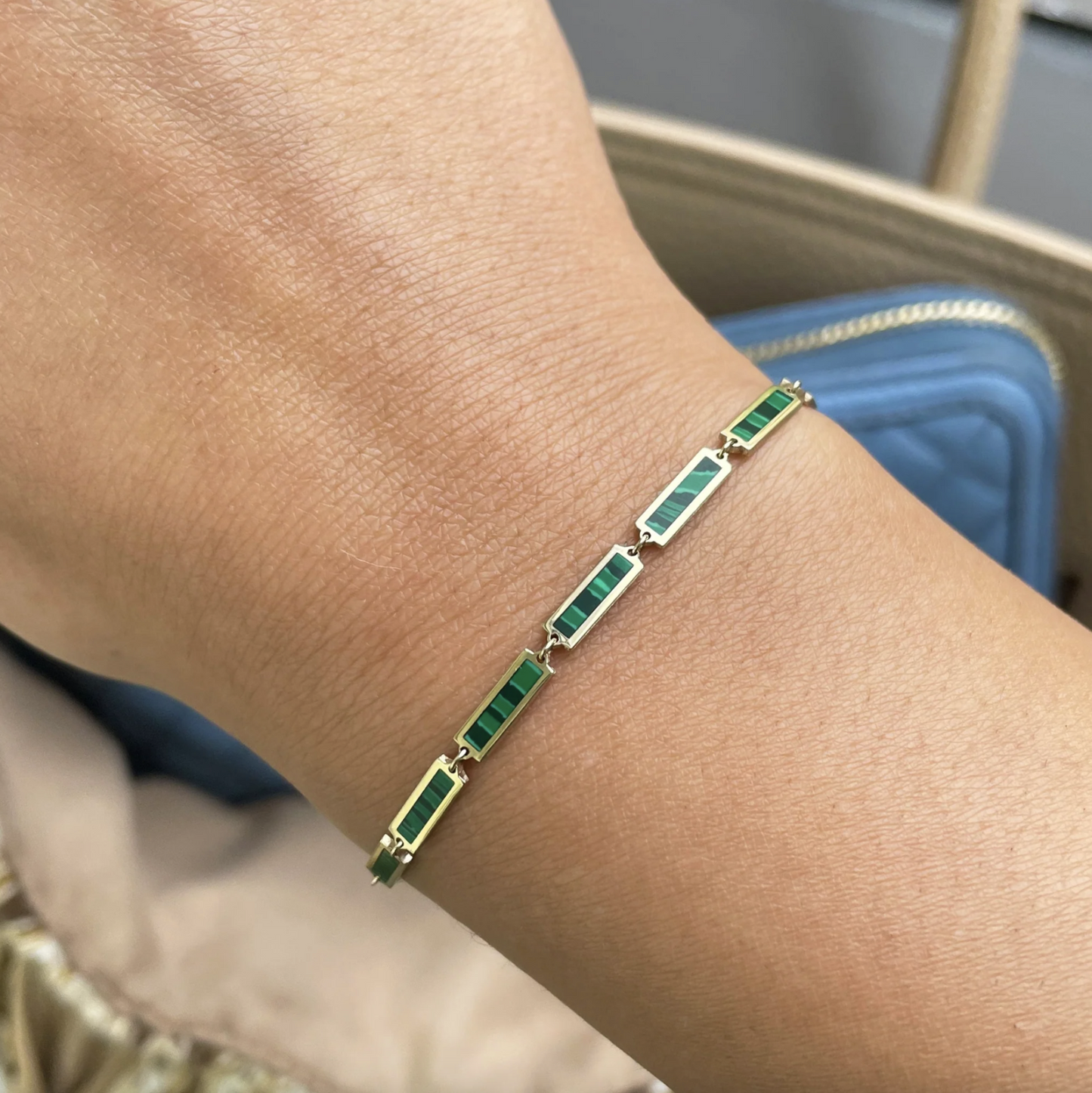 Malachite Inlay Bracelet