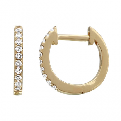 11mm Huggies - Yellow Gold