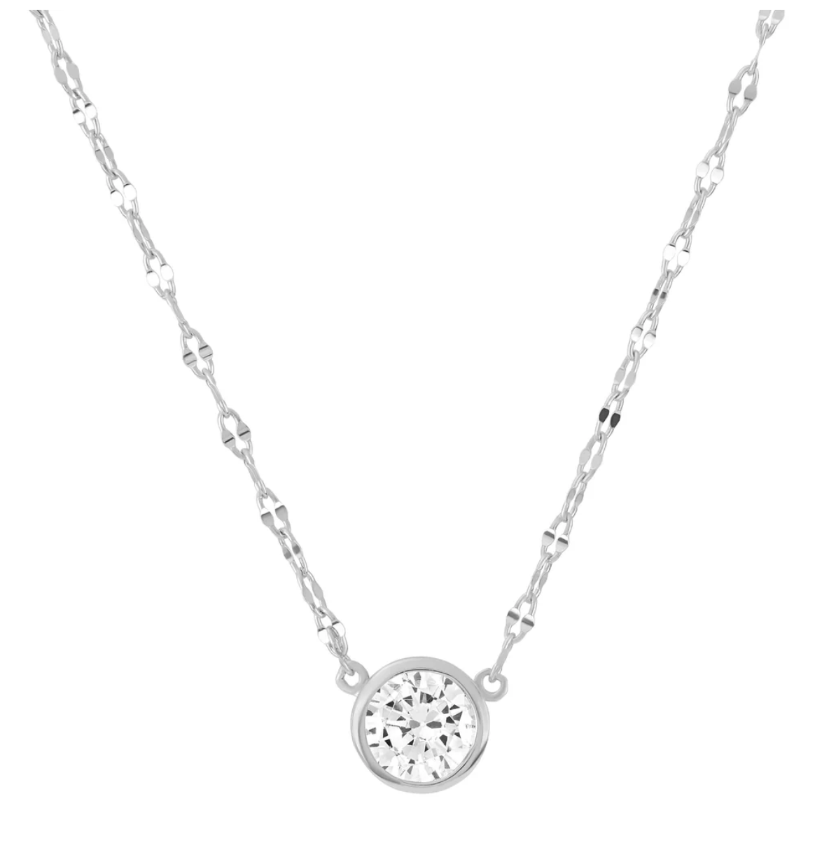 CZ Solitaire Necklace