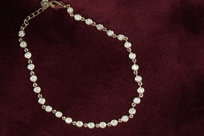 Bezel Set Diamond Bracelet