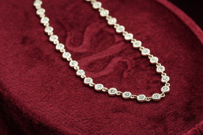 Bezel Set Diamond Bracelet