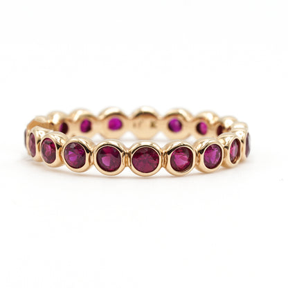 Naomi - Ruby Bezel Band