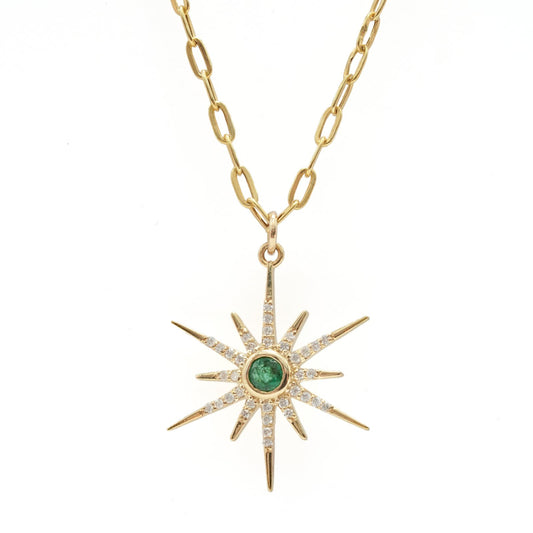 Emerald Starburst Necklace
