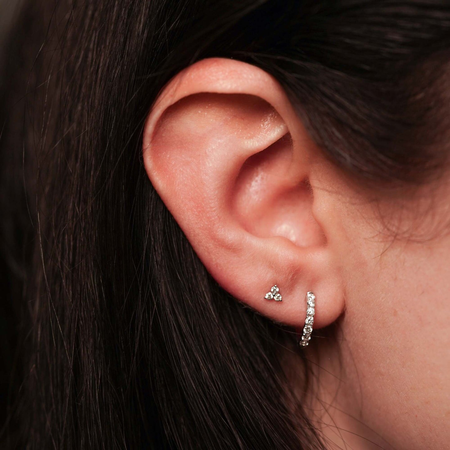 Diamond Trio Studs