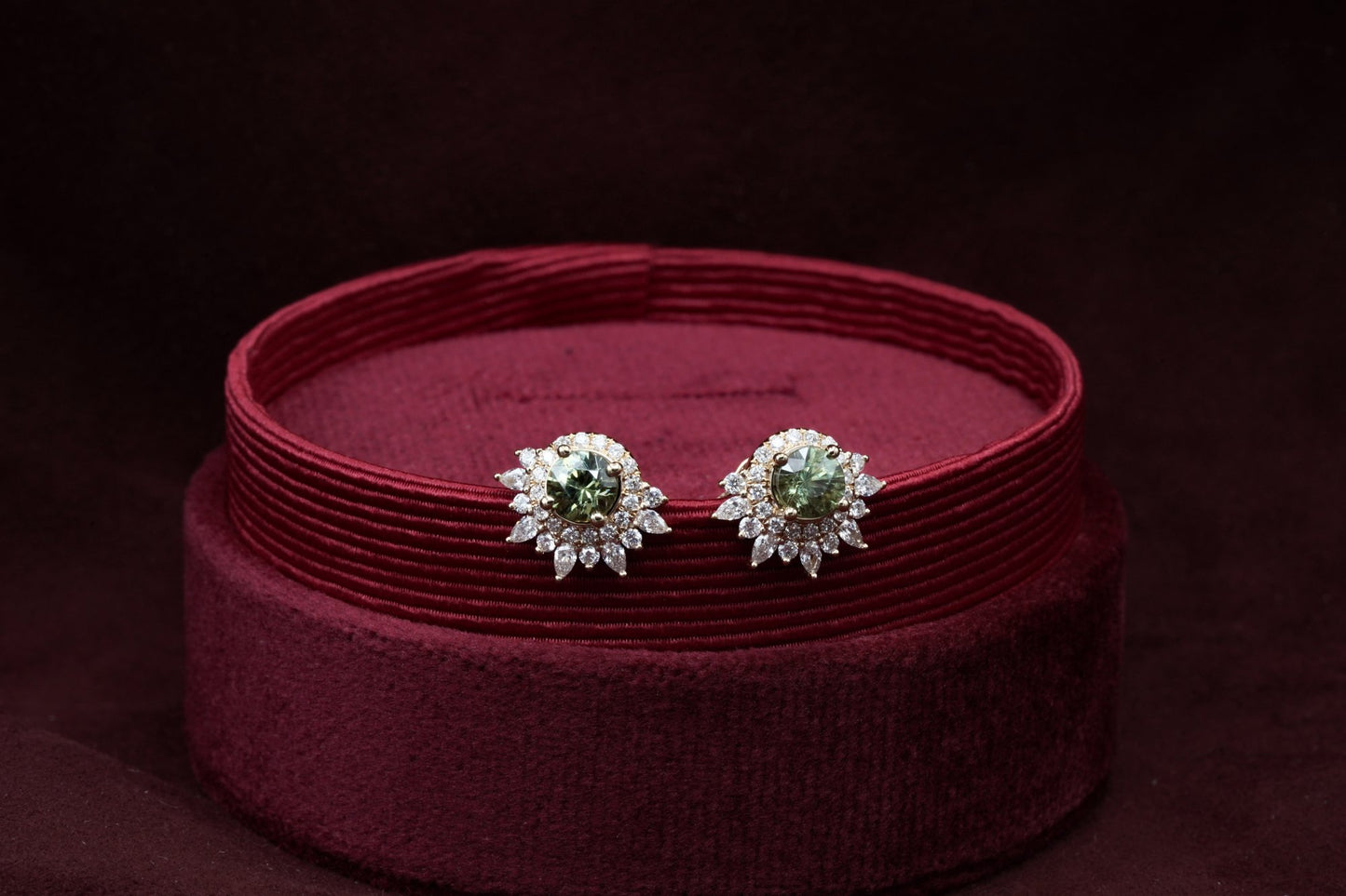 Anya Demantoid Garnet Earrings