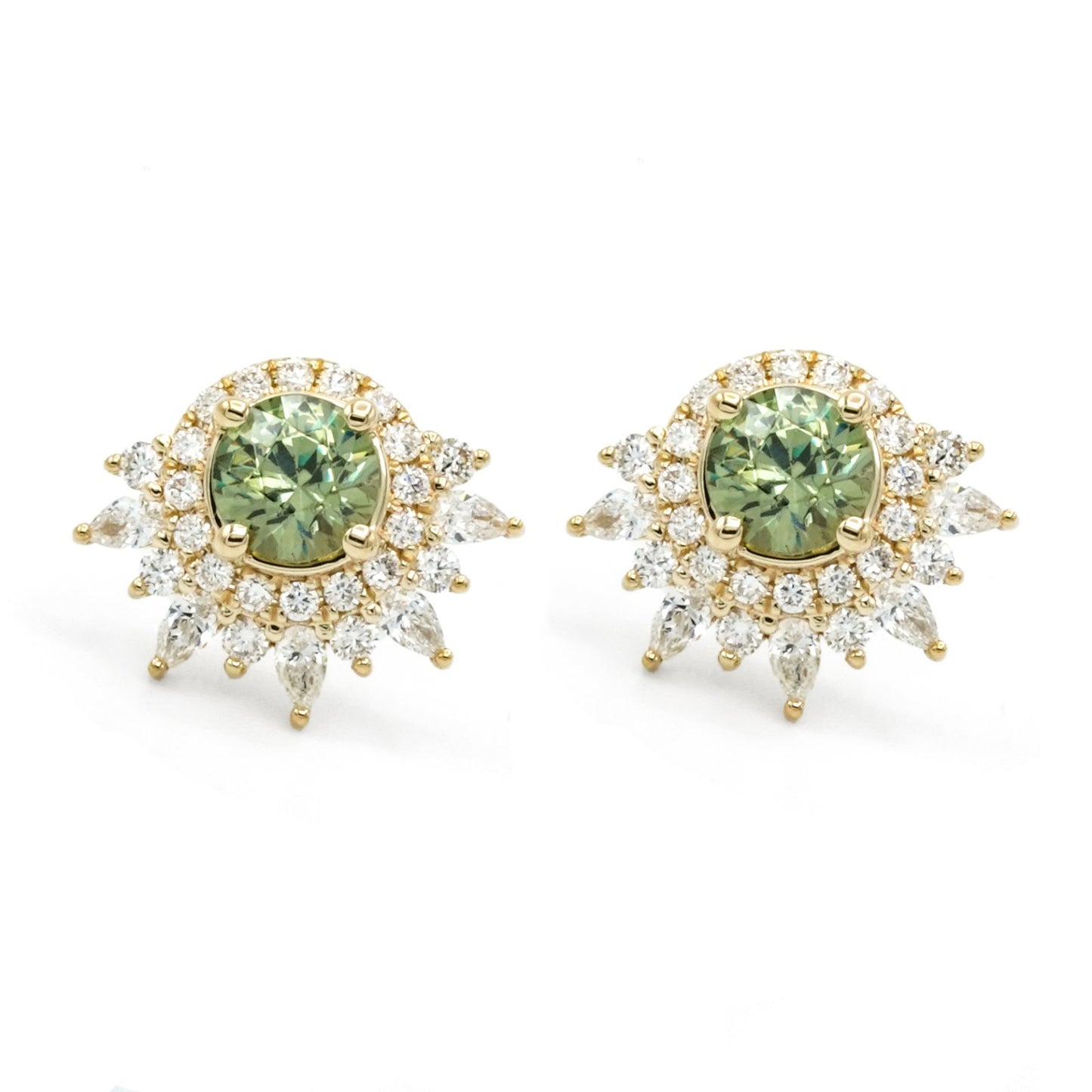 Anya Demantoid Garnet Earrings