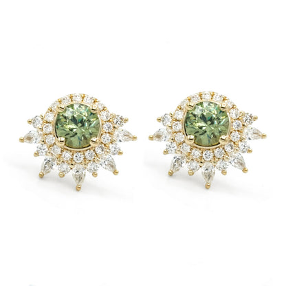 Anya Demantoid Garnet Earrings