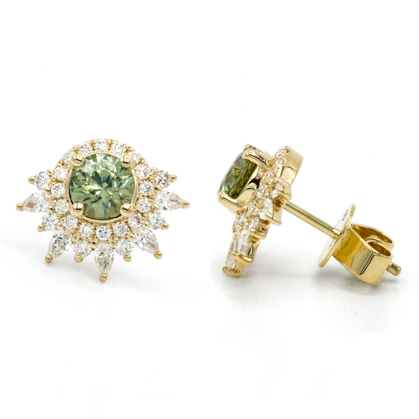 Anya Demantoid Garnet Earrings