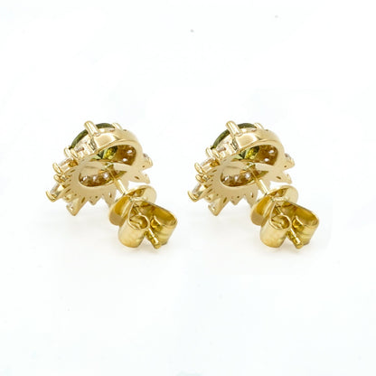 Anya Demantoid Garnet Earrings