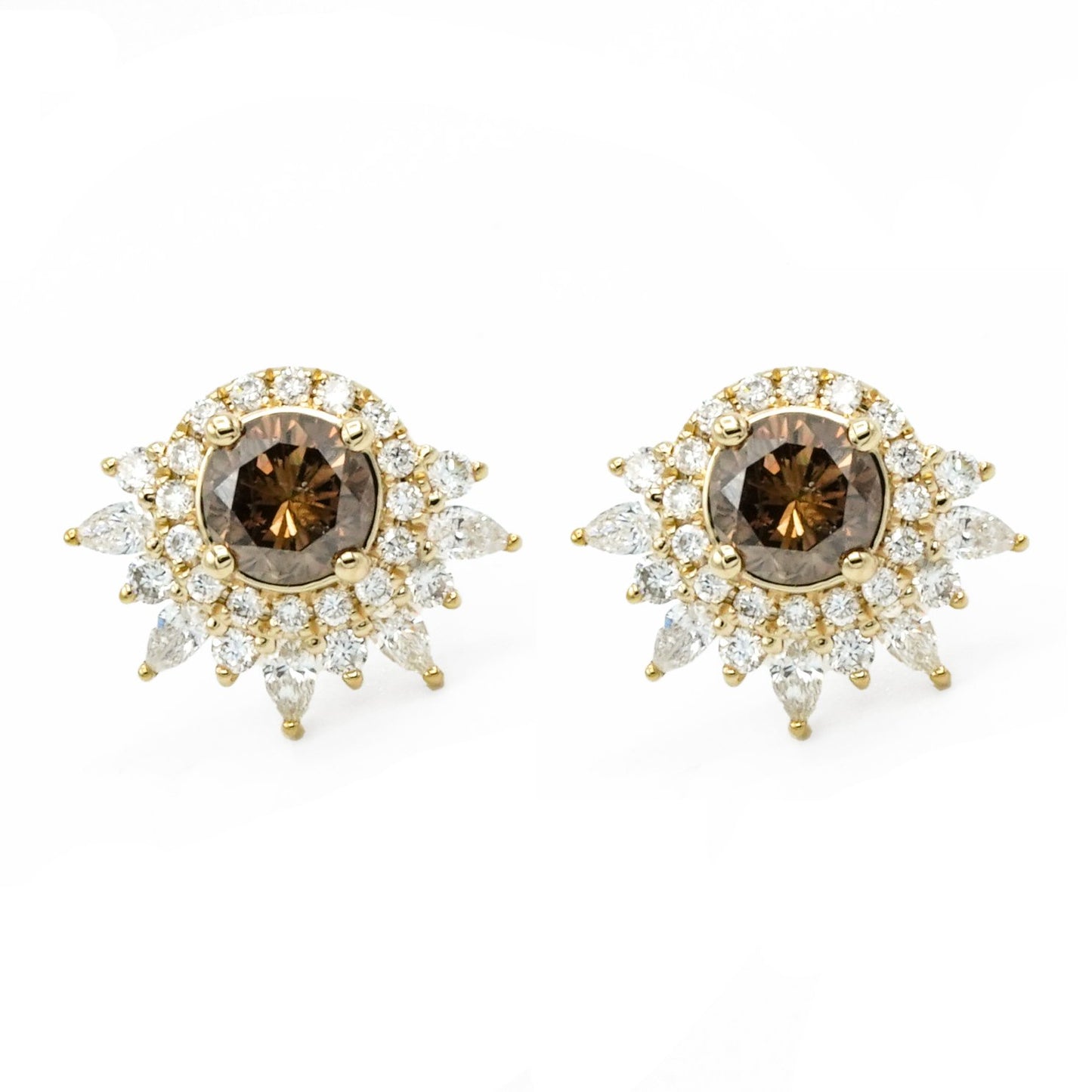 Anya Brown Diamond Earrings