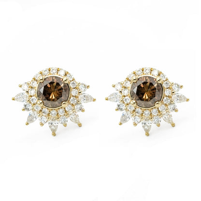 Anya Brown Diamond Earrings