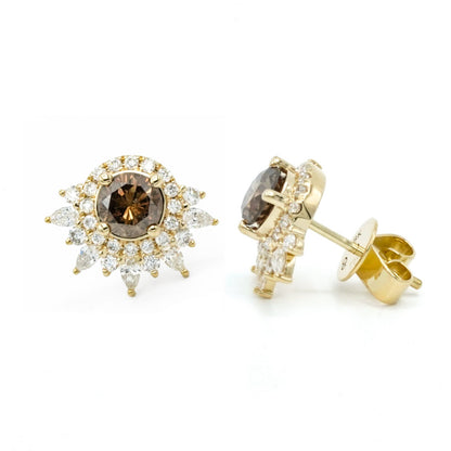 Anya Brown Diamond Earrings