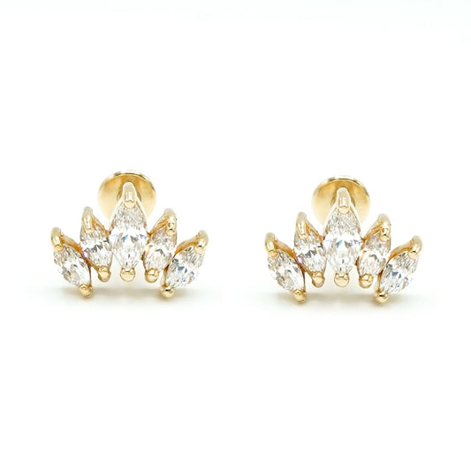 Marquise Cluster Studs