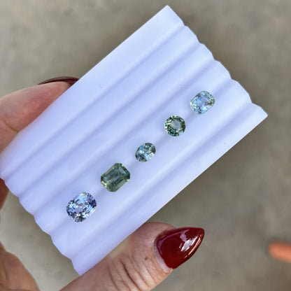 Cushion Cut Green Sapphire: 2.29 CT