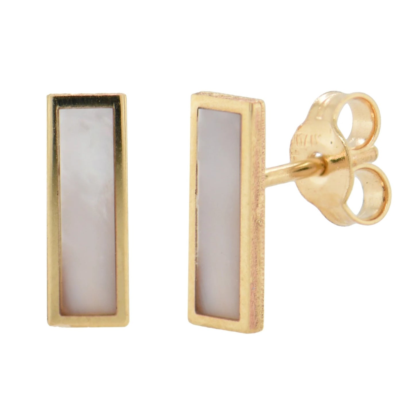 Mother Of Pearl Bar Studs