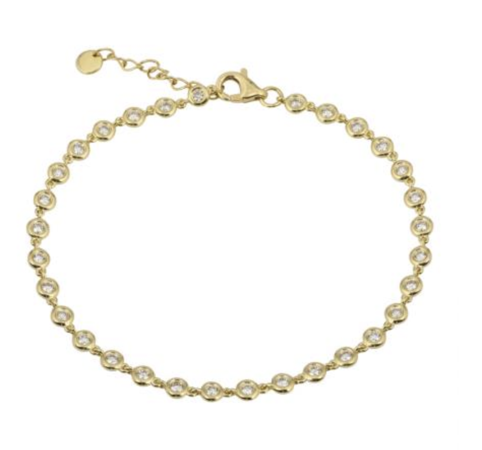 Bezel Set Diamond Bracelet