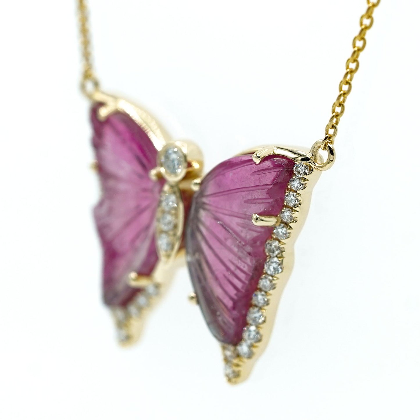 Tourmaline Butterfly Necklace