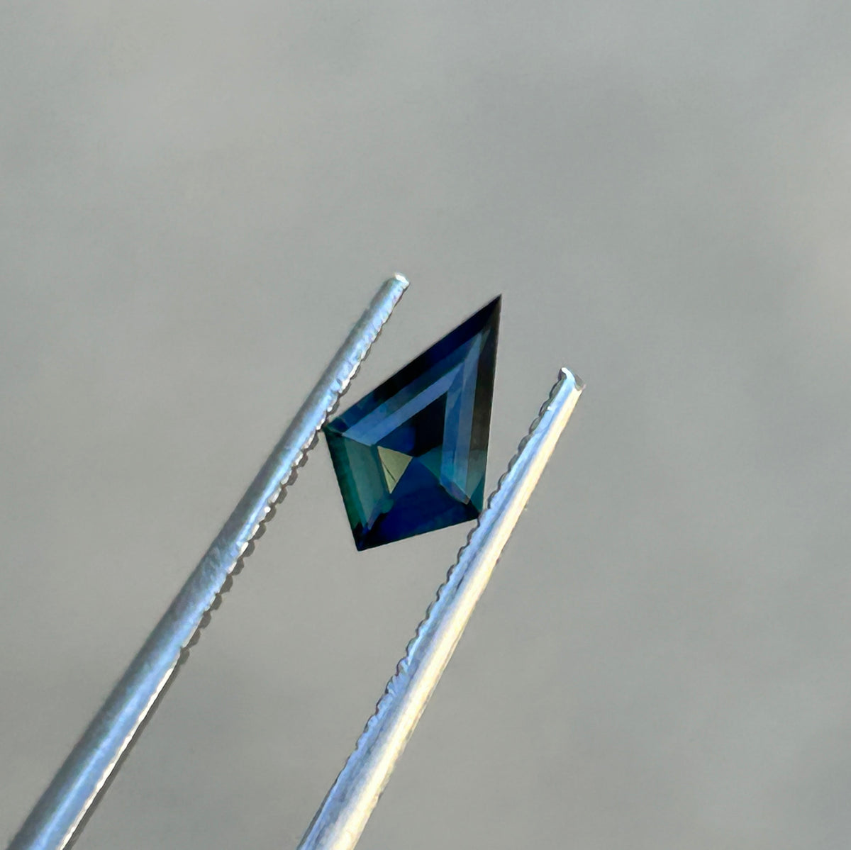 Kite Shape Teal Sapphire: 0.54 CT