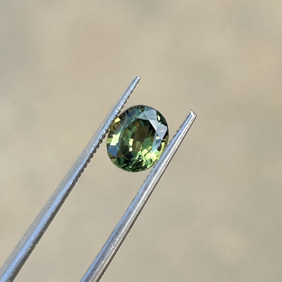 Oval Green Sapphire: 1.31 CT