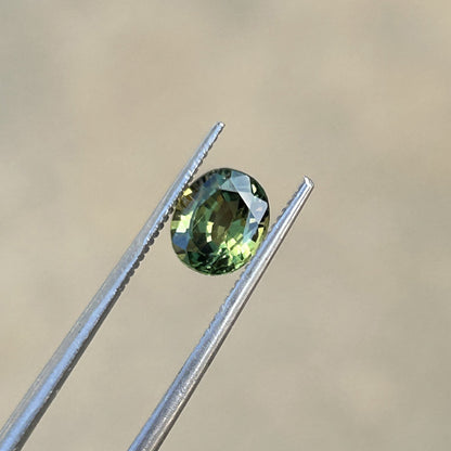 Oval Green Sapphire: 1.31 CT