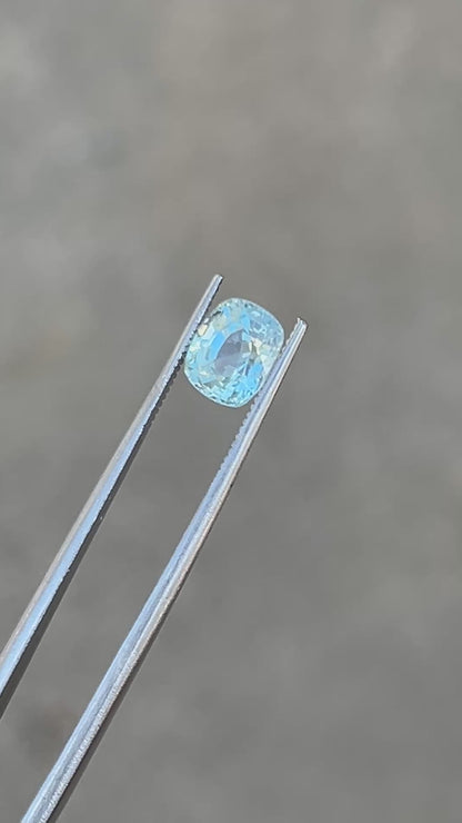 Cushion Cut Green Sapphire: 2.29 CT