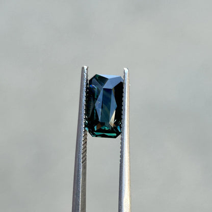 Radiant Cut Teal Sapphire: 1.99 CT